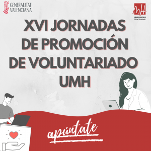 XVI Jornades de Promoció de Voluntariat UMH cartell