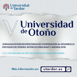 V Universidad de Otoño cartel