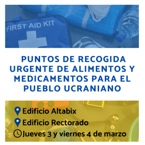 Cartel Campaña solidaria pueblo ucraniano UMH