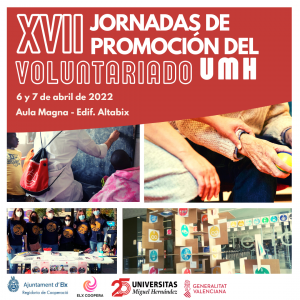 Cartel XVII Jornadas Voluntariado UMH cartel