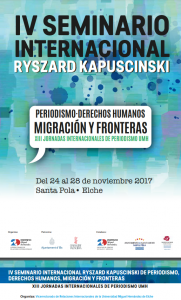 IV Seminario Internacional Ryszard Kapuscinski cartel