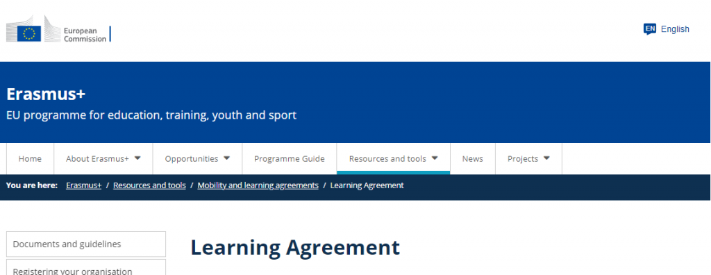 Learning agreement UMH