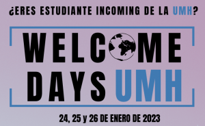 Welcome Days UMH gener 2023 cartell