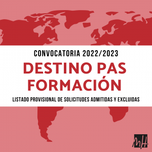 Convocatoria Destino PAS formación 2023 diseño