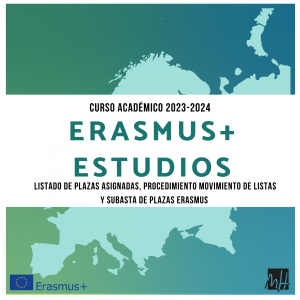 Listado plazas asignadas Erasmus Estudios 2023-24 diseño