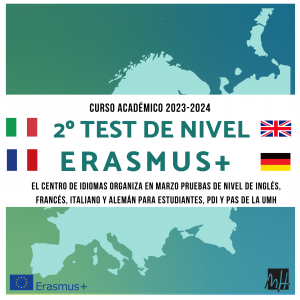 Pruebas de nivel Erasmus Centro de Idiomas UMH diseño