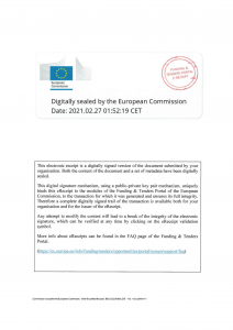 Erasmus Charter Higher education 2021-2027 signature