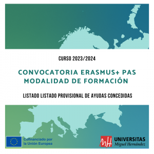 Erasmus+ PAS formación 2023/2024 diseño