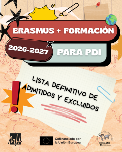 Listado definitivo Erasmus PDI 2026-2027 UMH Listado definitivo Erasmus PDI 2026-2027 UMH