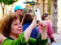 Elche old town guided tour selfie UMH International Staff Week IV 2023